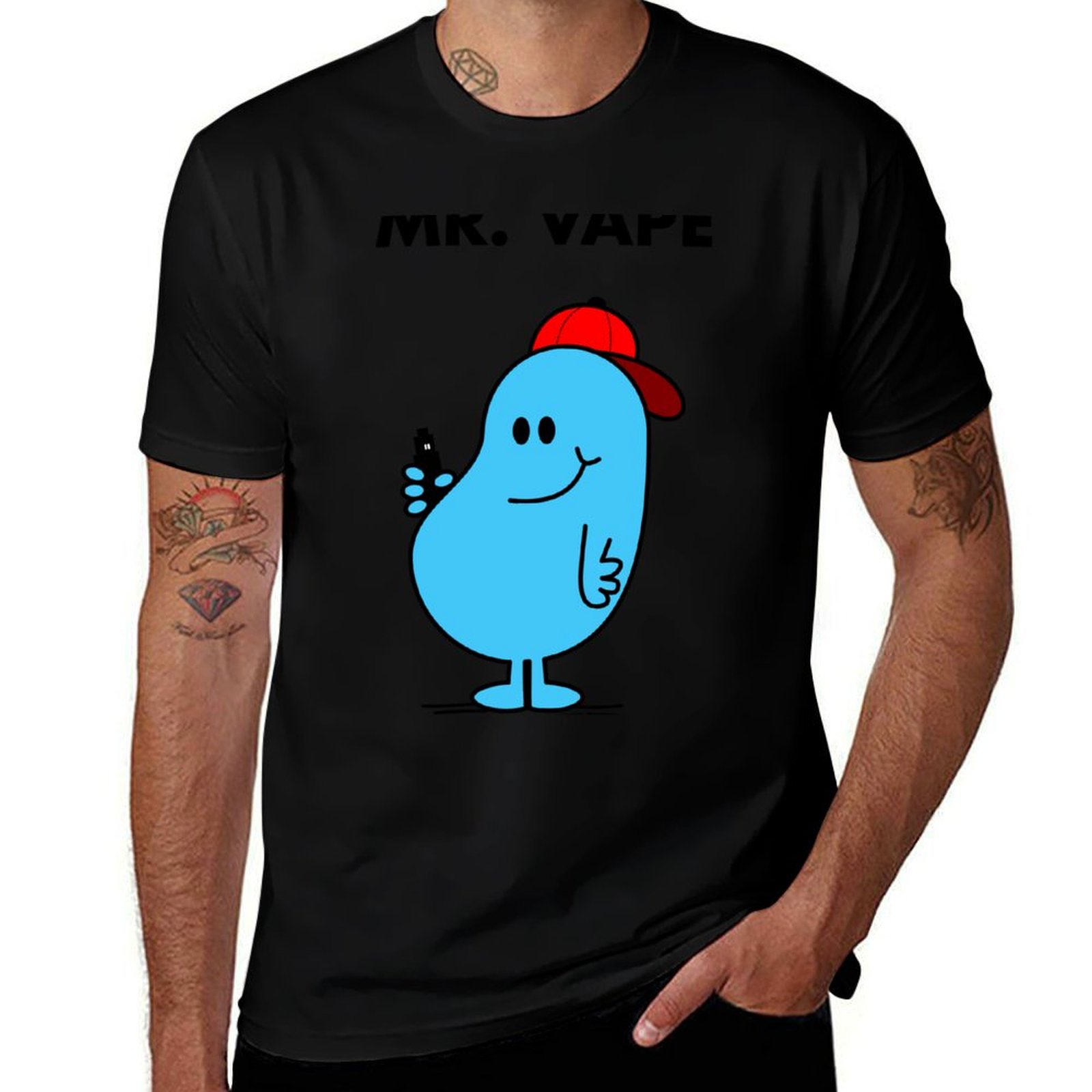Quick Vape - Mr.Vape Tシャツ サマースポーツ速乾Tシャツ