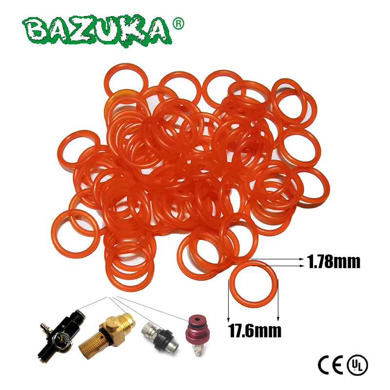 Tank O-Ring Seal - 高強度ポリウレタンシーリングリング,g1/2-14用のOリング90 duro,スライドチェックレギュレーターバルブ,CO2エアタンク,ペイントボール
