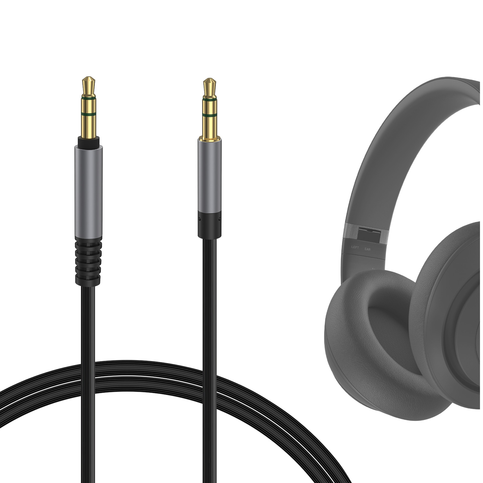 Beats Headphone Solo 4 - Geekria 1/8インチ (3.5mm) から 3.5mm オーディオケーブル