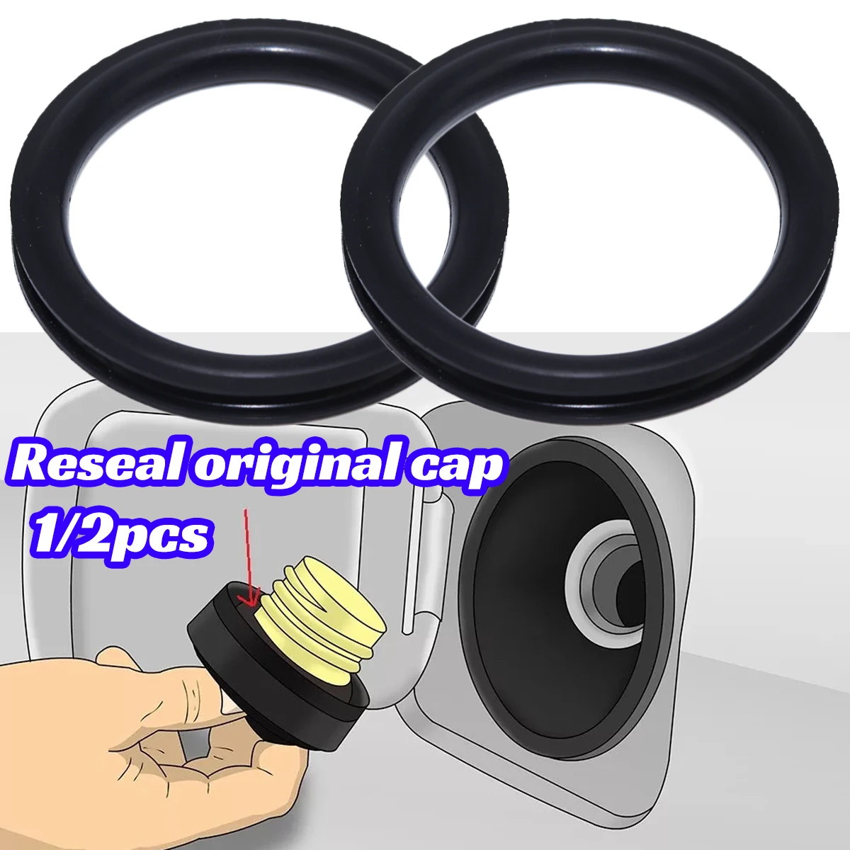 Tank O-Ring Seal - 1/2 個タンクキャップシールアウディ TT 8J MK2 燃料フィラーネックガスガスケット