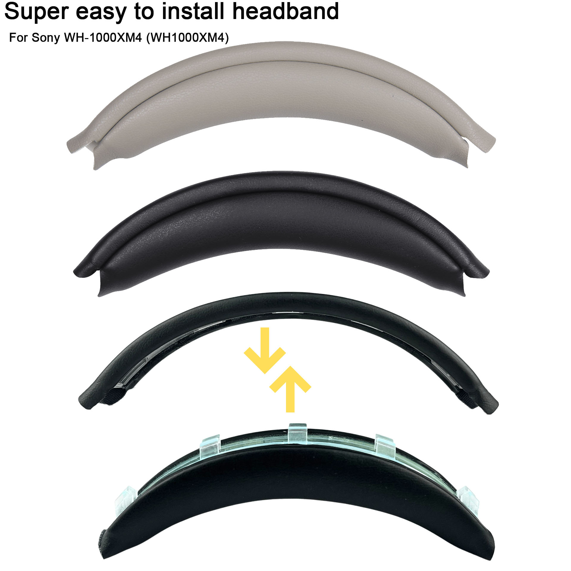 Sony Headphone Wh-1000Xm4 - 簡単装着 WH1000XM4 ヘッドバンド SONY WH-1000XM4 ヘッドホン交換用ヘッドバンド