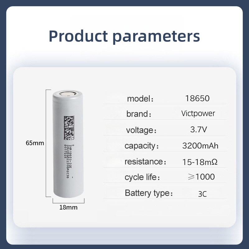 Vape Battery 18650 - Victpower 10個パック 3500mAh 18650 リチウムイオン電池 3C