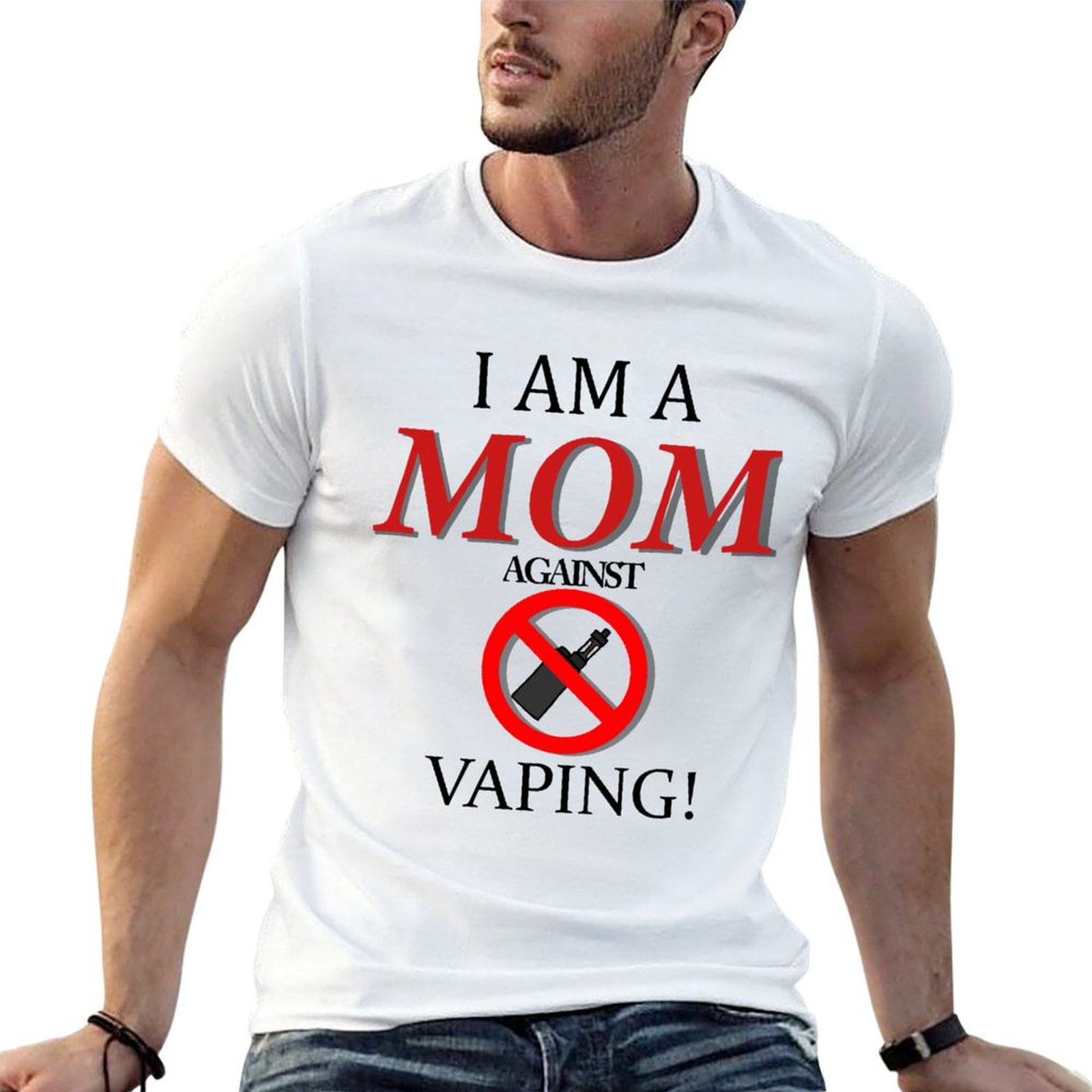 Quick Vape - 私は電子タバコ反対のママです！ Tシャツ クイックドライ ライトスポーツTシャツ