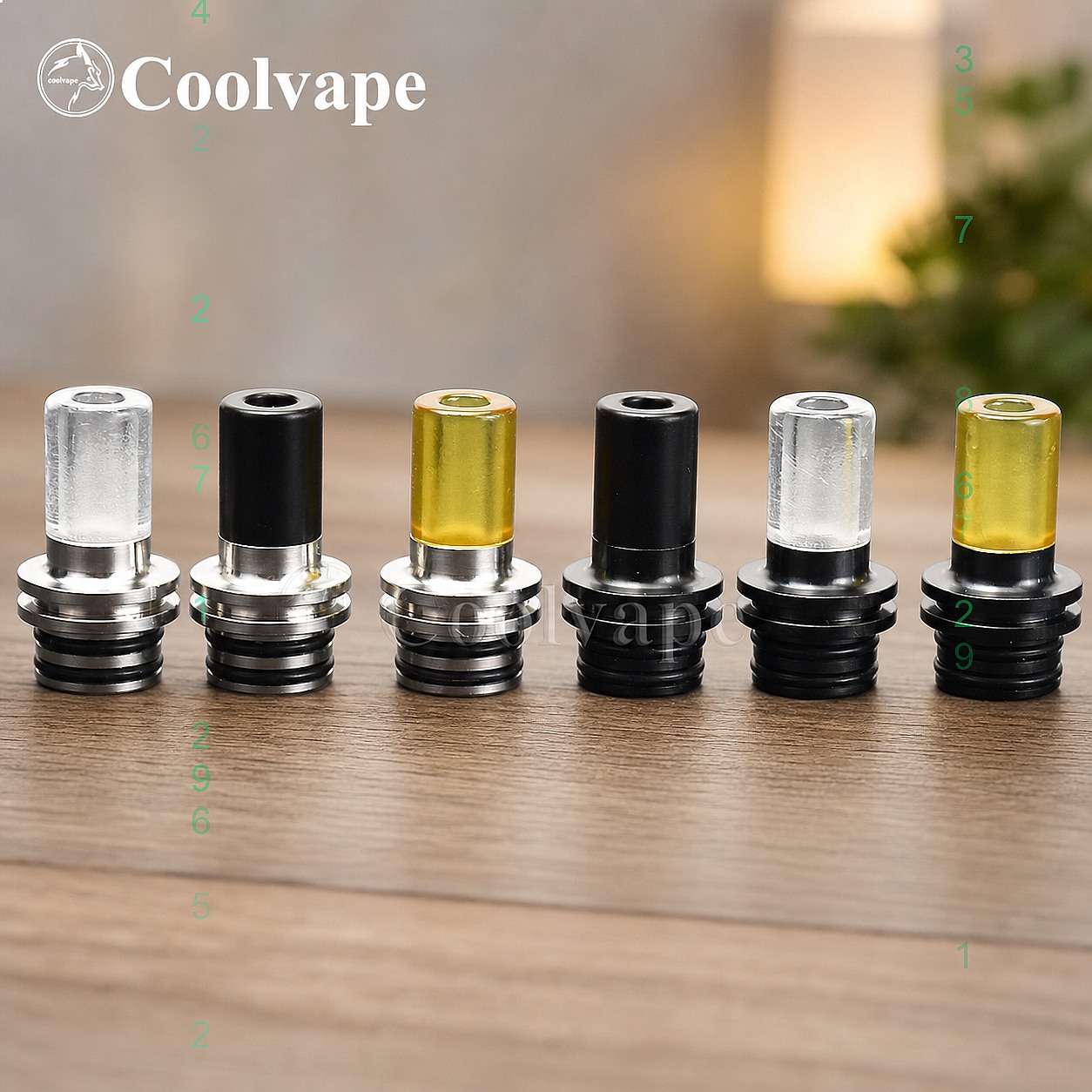 510 MTL ドリップチップ耐熱マウスピース ベイプ RT - Vape Accessory のレビューと価格
