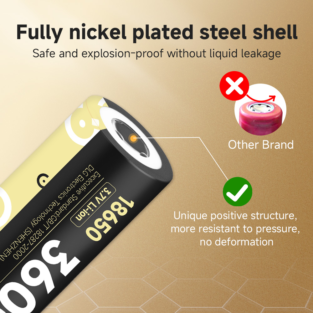 DLGpower オリジナル 18650 バッテリー最高容量 - Vape Battery 18650 のレビューと価格
