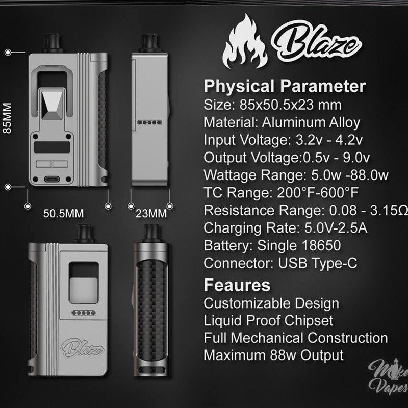オリジナル ThunderHead Creations Bl - Vape Battery 18650 のレビューと価格