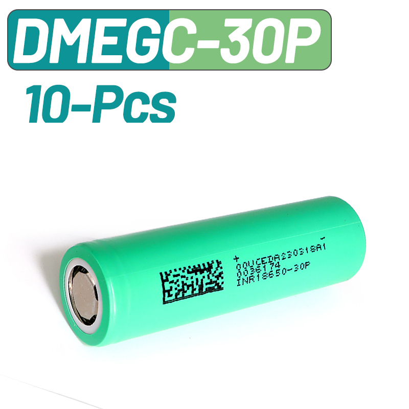 10 個 DMEGC 30P INR18650 3000mA - Vape Battery 18650 のレビューと価格