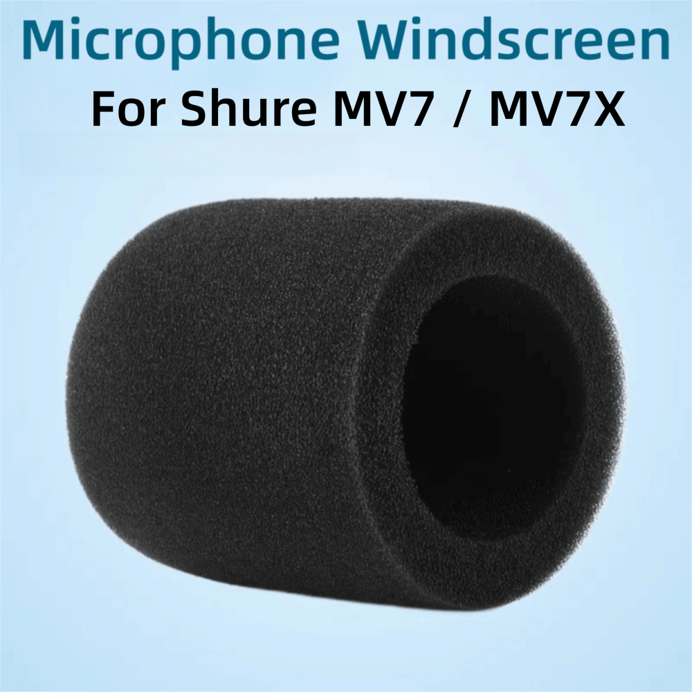 交換用マイクウィンドスクリーンカバー 植毛スポンジフォーム  - Shure Mic Mv7 のレビューと価格