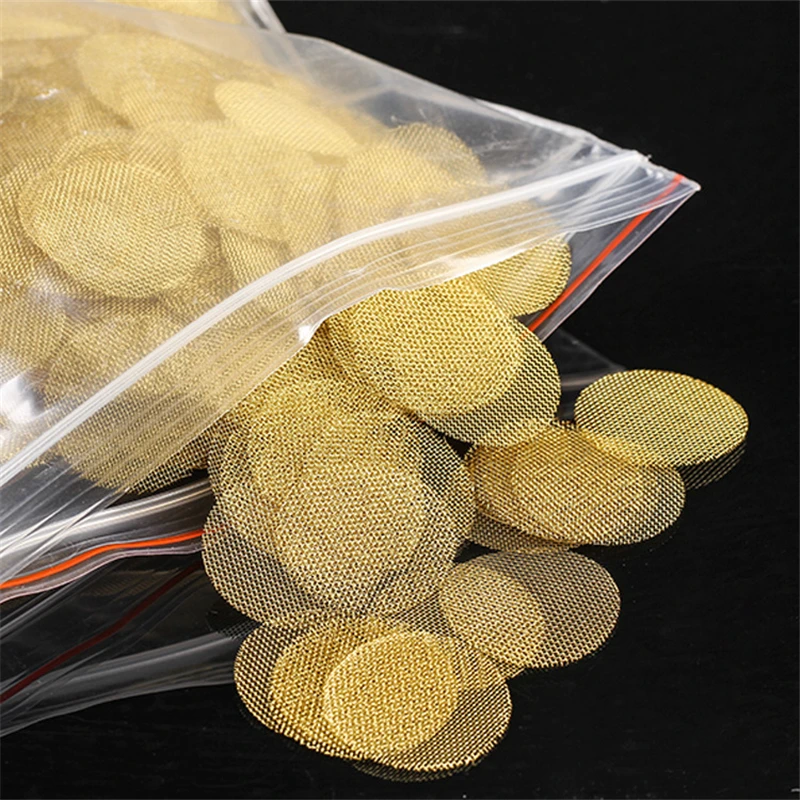 真ちゅう製の銅製たばこフィルター,20mm, 100個/バッ - Weed Vaping Accessories のレビューと価格