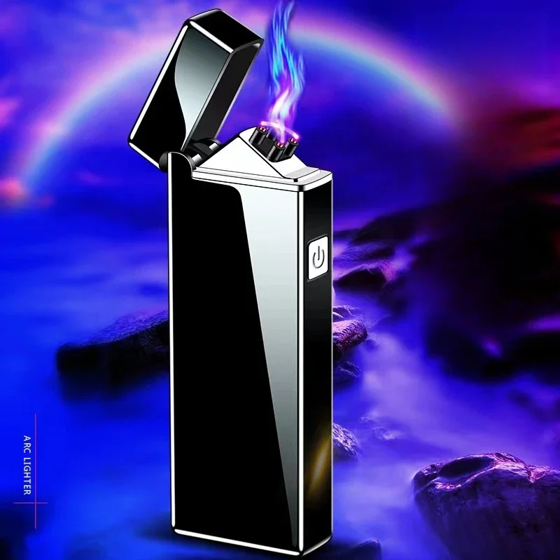 防風電子タバコライター,デュアルアークパルス,USB充電,ア - Vape Accessory のレビューと価格