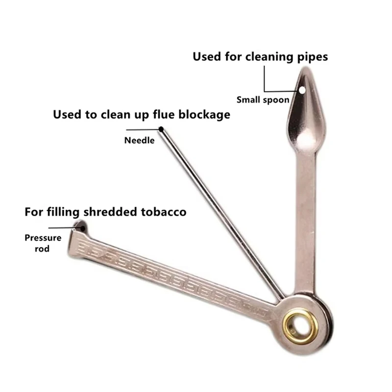 多機能 3in1 ステンレス鋼喫煙木製パイプクリーナークリー - Weed Vaping Accessories のレビューと価格
